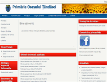 Tablet Screenshot of primaria-tandarei.ro